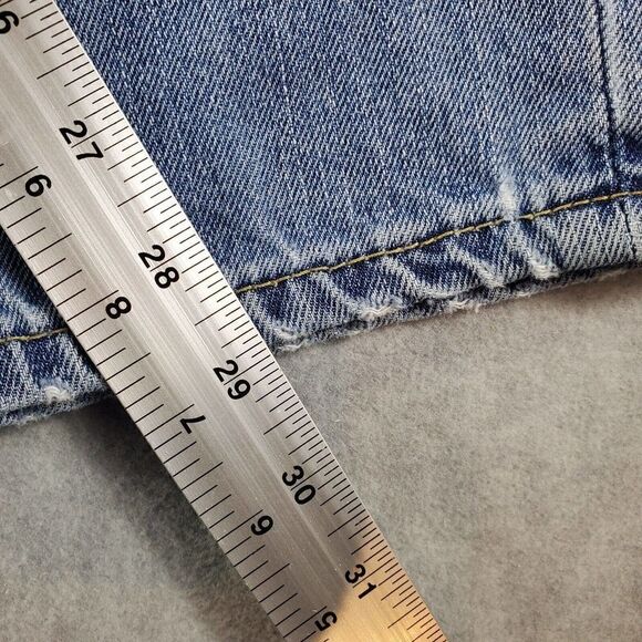 Levis 505 Jeans Mens 36x30 Blue Regular Fit Straight Leg Denim - Picture 3 of 7